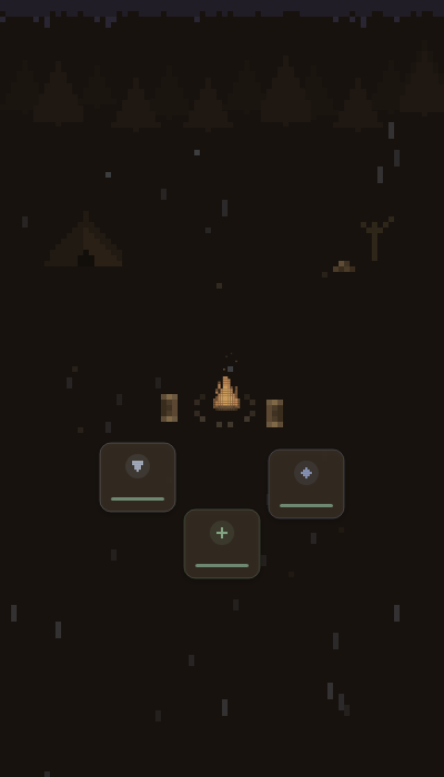 The camp in the storm, round 45